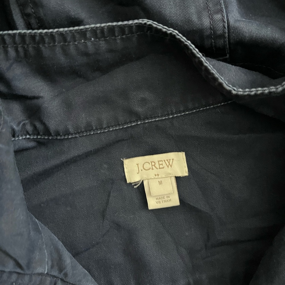 J. Crew Navy Hooded Jacket - Picture 6 of 7
